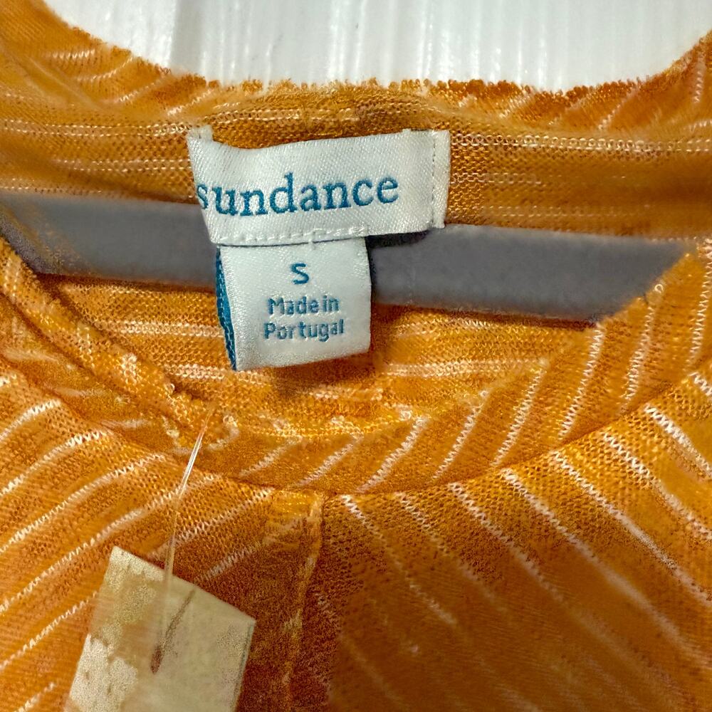 Sundance New Women's 100% Linen Yellow Striped Mary Kate Tank Top Size Small - Picture 6 of 12